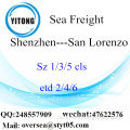 Shenzhen Hafen LCL Konsolidierung nach San Lorenzo
